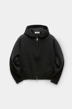 Coor - Double Face Wool And Blend Hoodie Zip-Up (Black) product image 1 | TRAB K-Fashion Australia