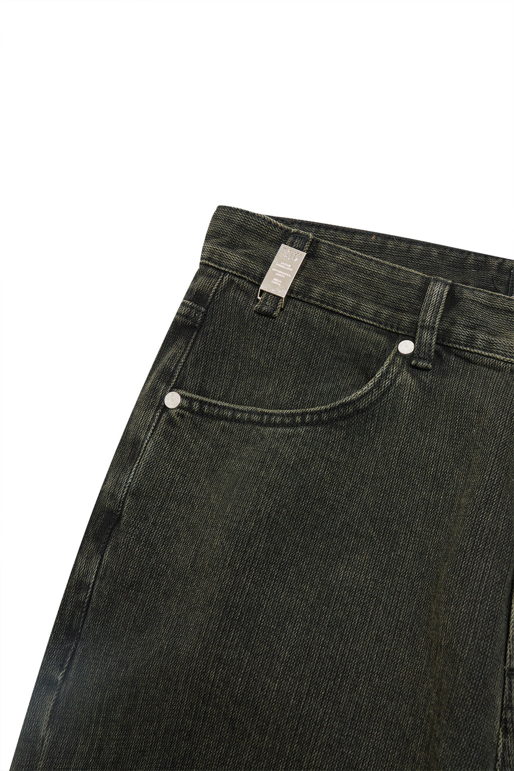 Stu - Straight Denim Pants (Green) product image 15 | TRAB K-Fashion Australia