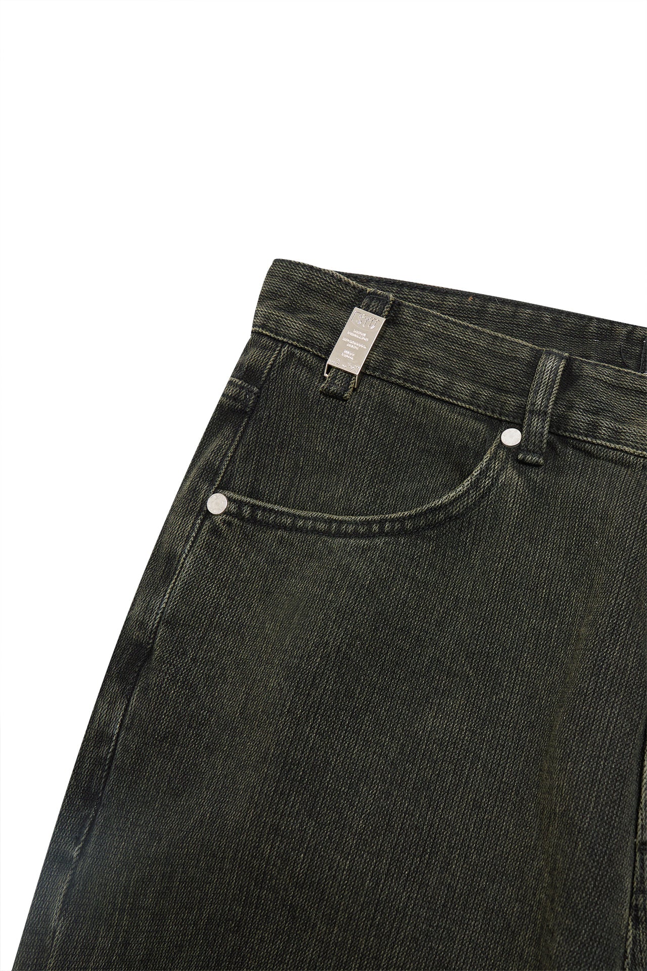 Stu - Straight Denim Pants (Green) product image 15 | TRAB K-Fashion Australia