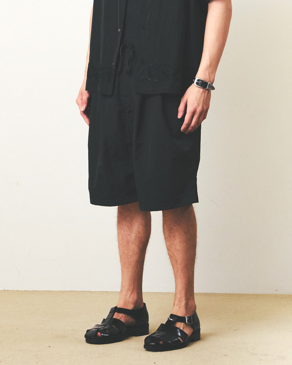 Eastlogue - Comfort Easy Shorts (Charcoal Twill) product image 3 | TRAB K-Fashion Australia