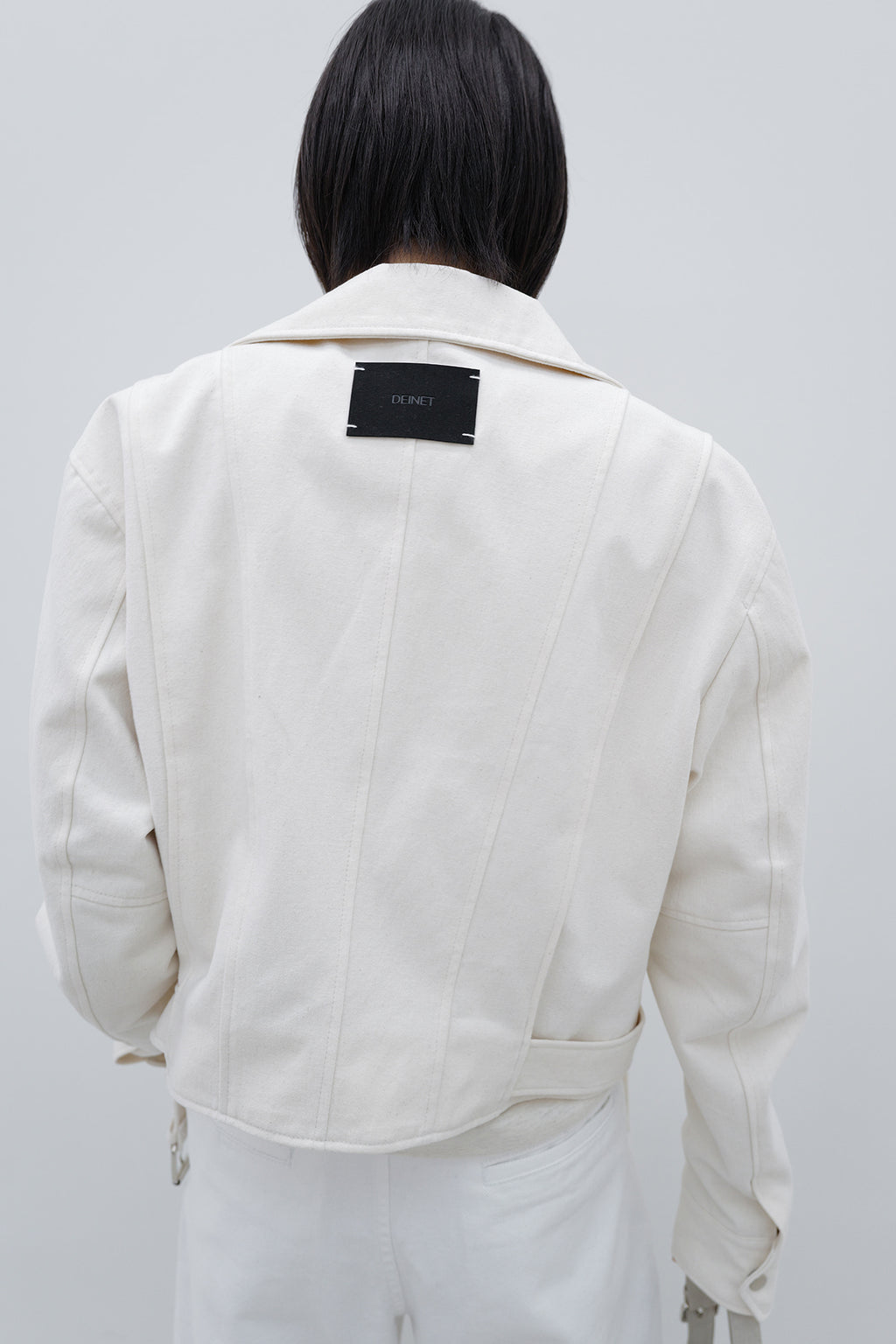 Deinet - Deinet Belted Cotton Jacket (Cream) product image 12 | TRAB K-Fashion Australia