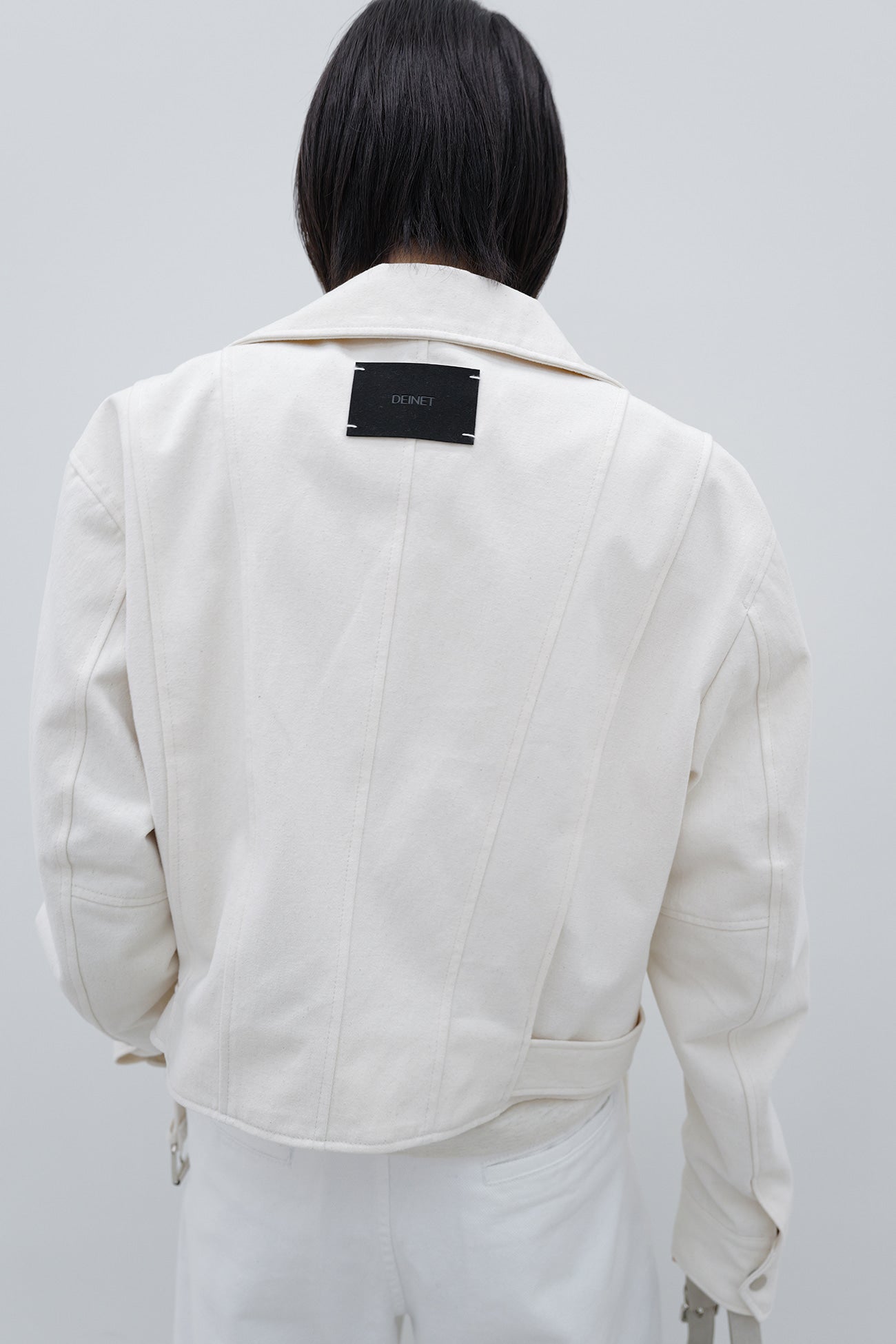 Deinet - Deinet Belted Cotton Jacket (Cream) product image 12 | TRAB K-Fashion Australia