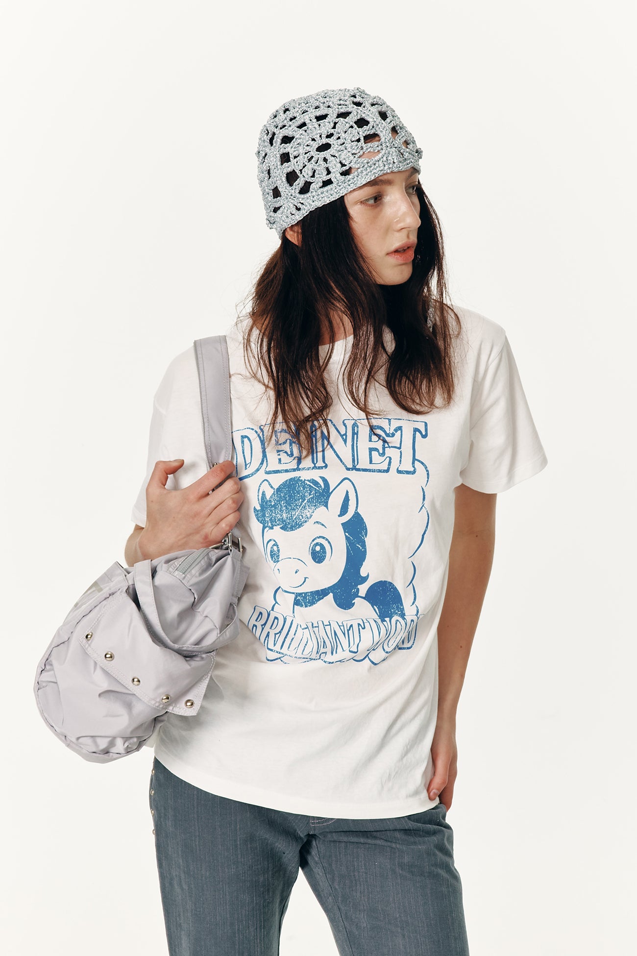 Deinet - Stud Line Damege Boots Cut Denim (Grey) product image 9 | TRAB K-Fashion Australia