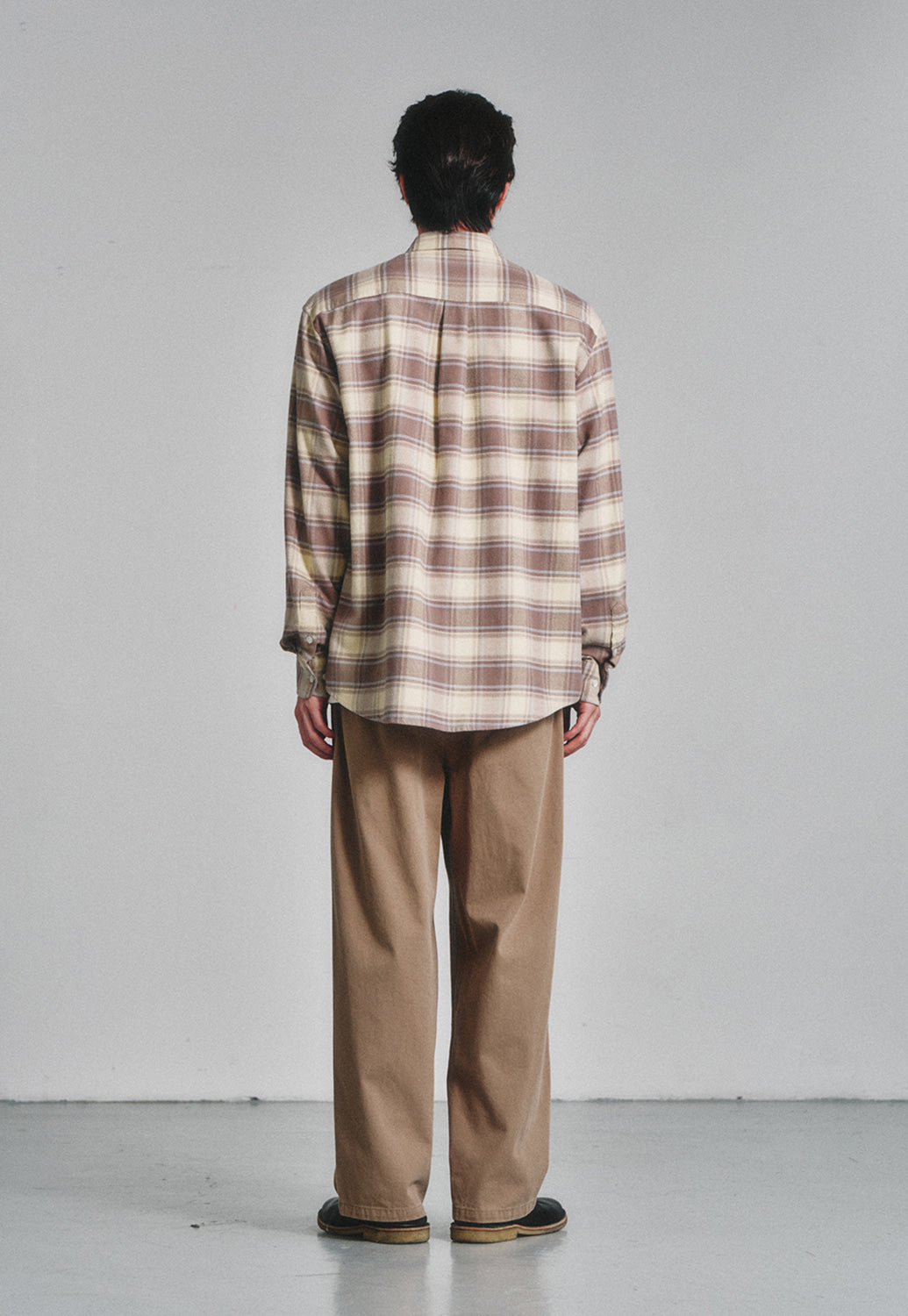 Art if acts - French Flannel Check Shirt (Vanilla Sky) product image 4 | TRAB K-Fashion Australia