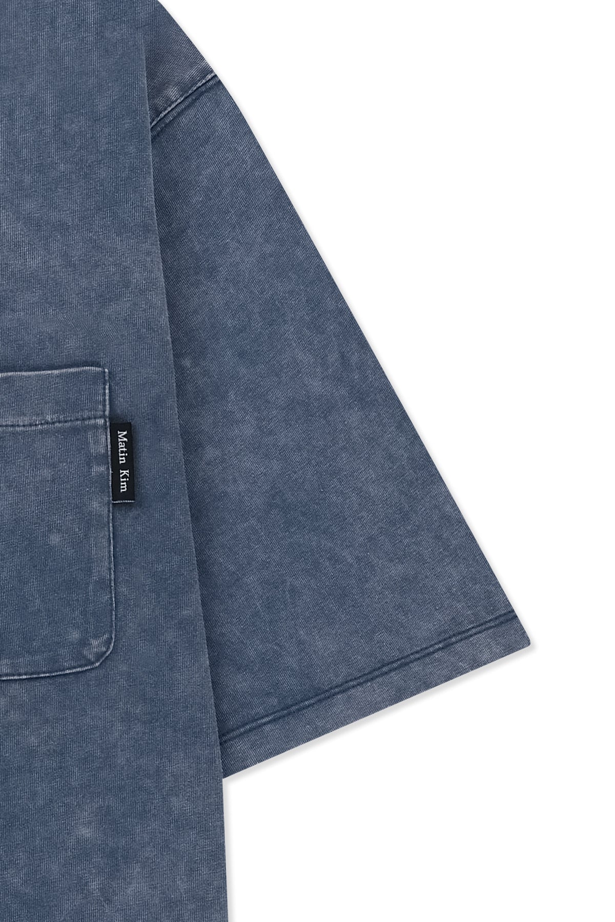 Matin Kim - Vintage Washed Pocket Top (Smoke Blue) product image 4 | TRAB K-Fashion Australia