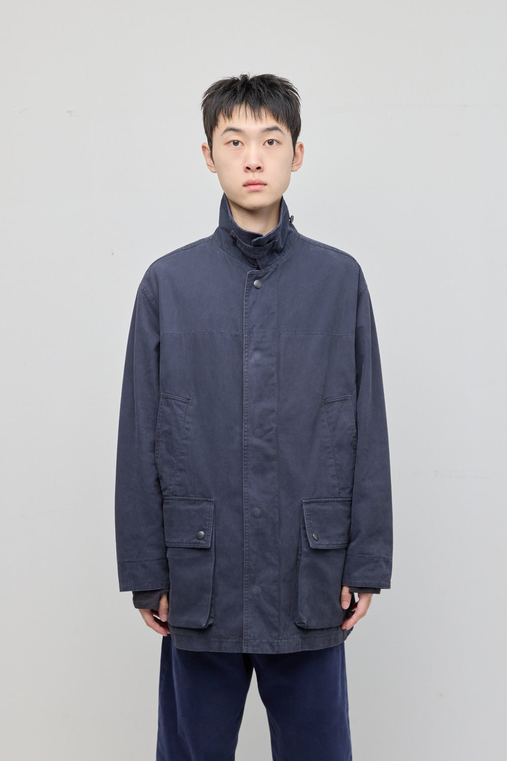 Hatchingroom - Canvas Work Parka (Blue Charcoal) product image 15 | TRAB K-Fashion Australia