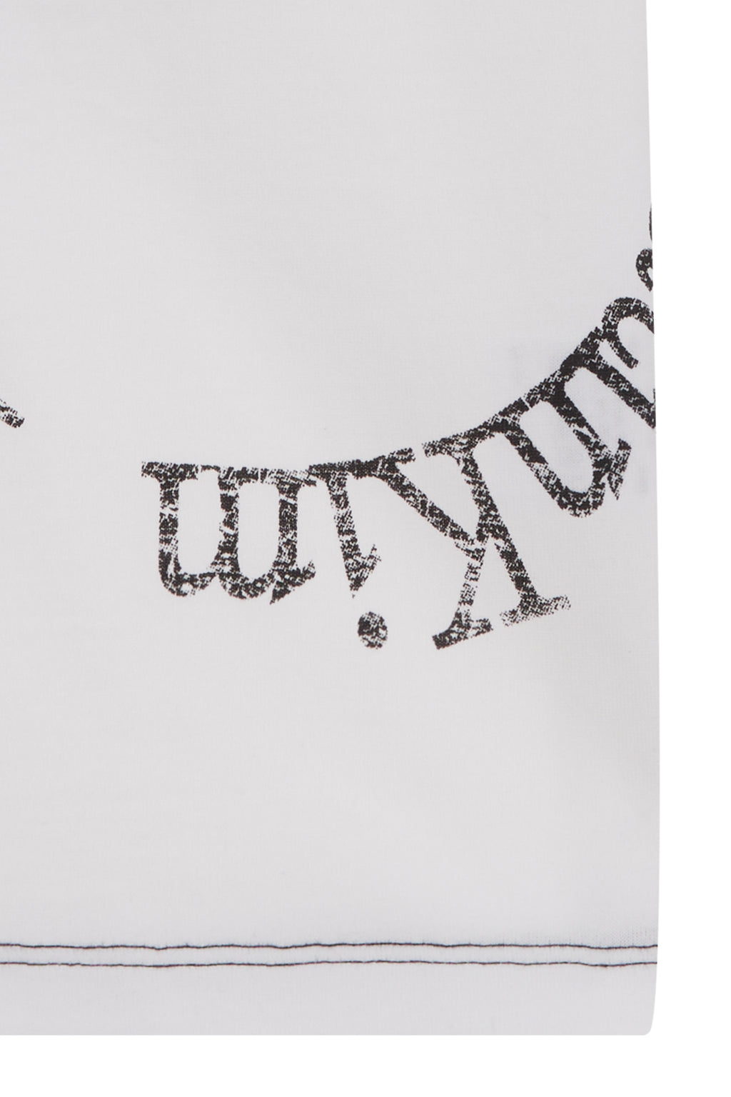 Matin Kim - Print Mixed Crop Top (White) product image 4 | TRAB K-Fashion Australia