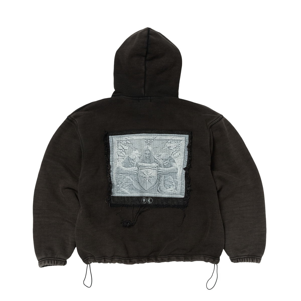 Thug Club - Devil Peace Patch Hoodie (Black) product image 2 | TRAB K-Fashion Australia