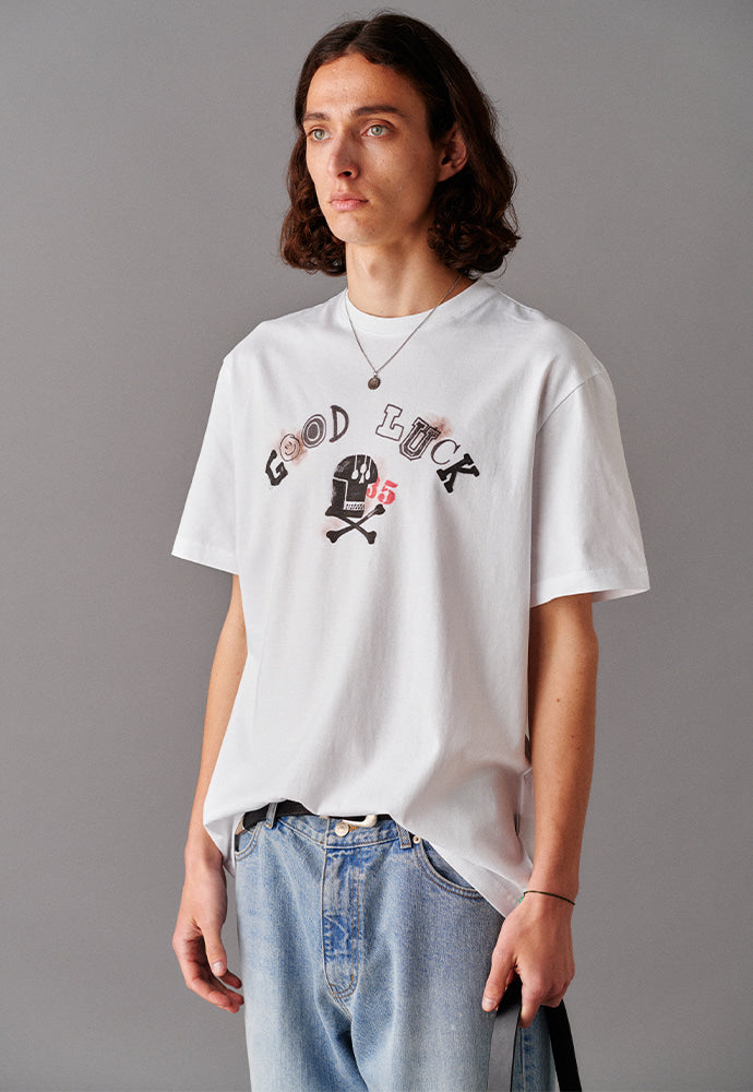 Tonywack - Stamp Skull T-Shirt (White) product image 2 | TRAB K-Fashion Australia