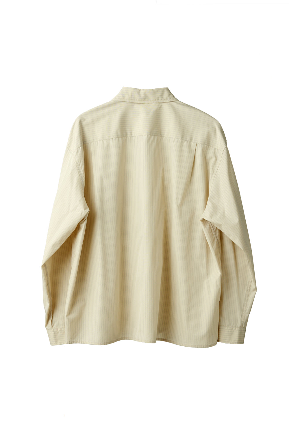 Hatchingroom - Crop Shirt Giza x Supima Pin Stripe (Yellow/Blue) product image 3 | TRAB K-Fashion Australia