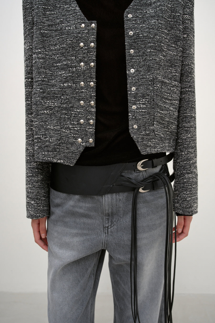 Insilence - Snap Detail Tweed Jacket (Multi) product image 2 | TRAB K-Fashion Australia