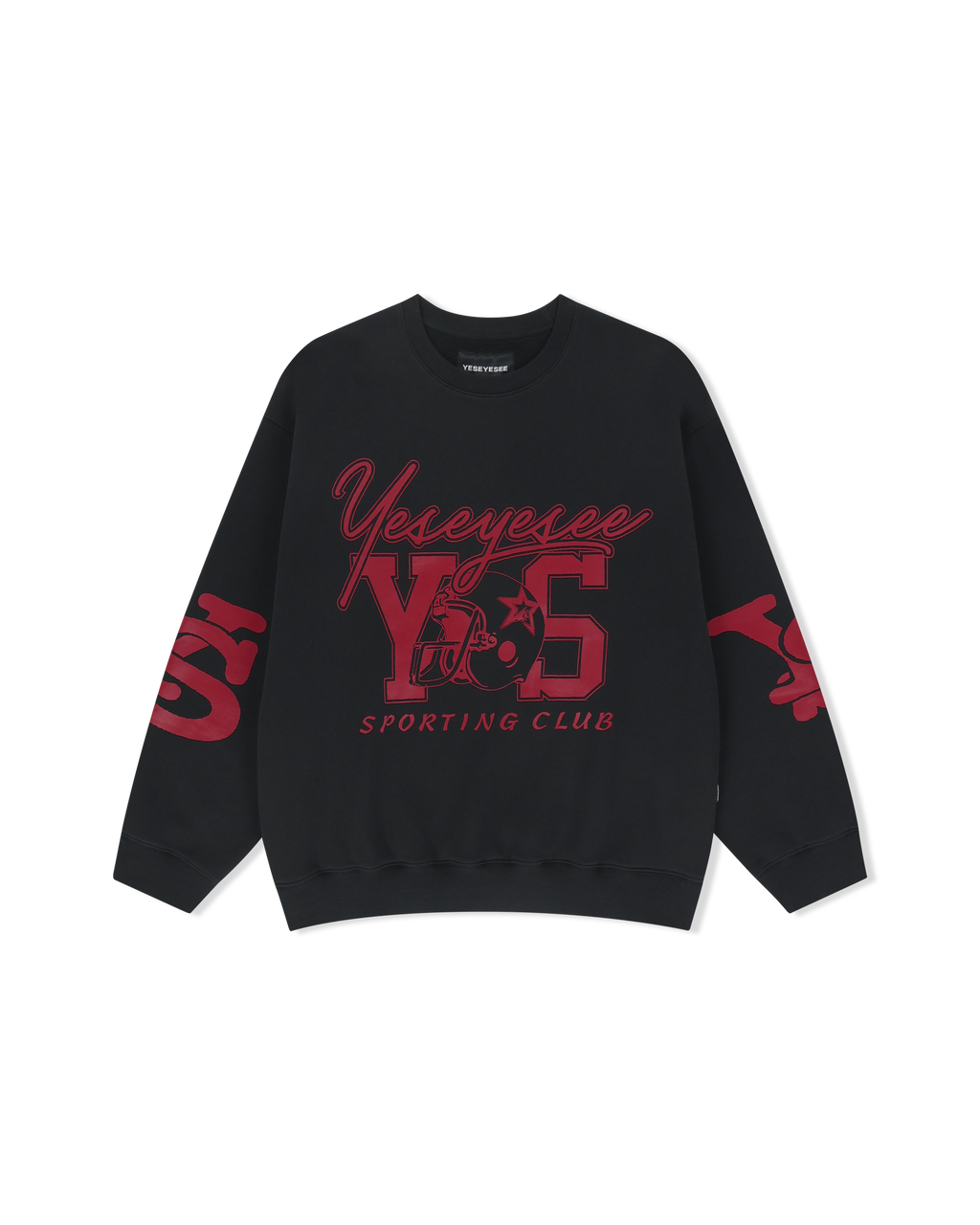 yeseyesee - Y.E.S Sporting Club Sweatshirt (Black) product image 1 | TRAB K-Fashion Australia