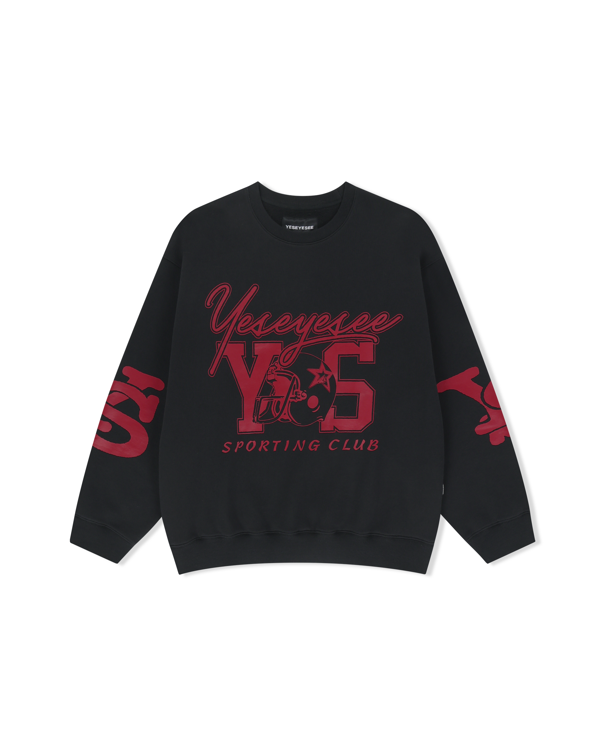 yeseyesee - Y.E.S Sporting Club Sweatshirt (Black) product image 1 | TRAB K-Fashion Australia