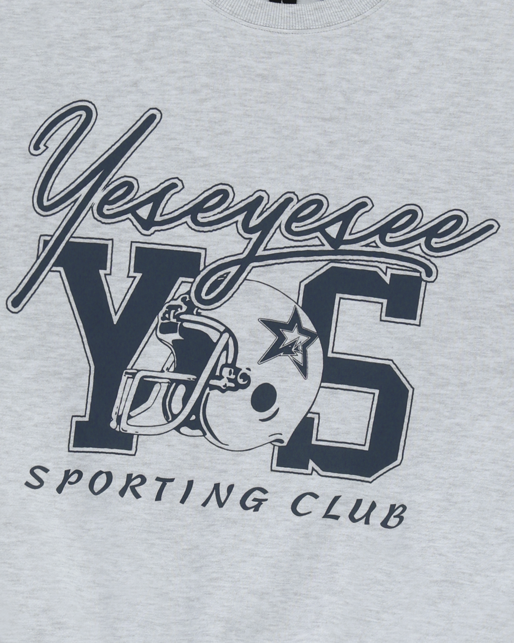 yeseyesee - Y.E.S Sporting Club Sweatshirt (Light Grey) product image 5 | TRAB K-Fashion Australia