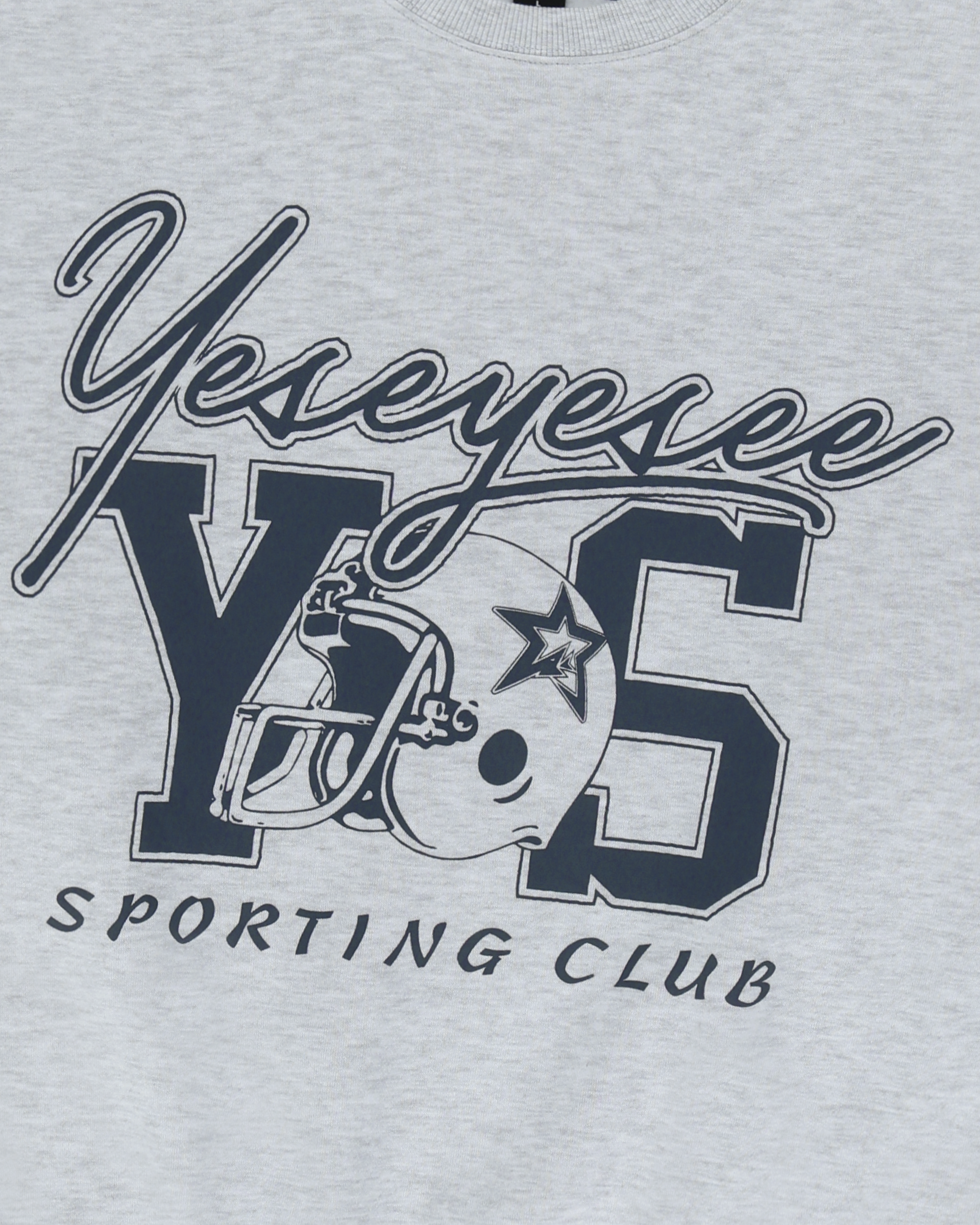 yeseyesee - Y.E.S Sporting Club Sweatshirt (Light Grey) product image 5 | TRAB K-Fashion Australia