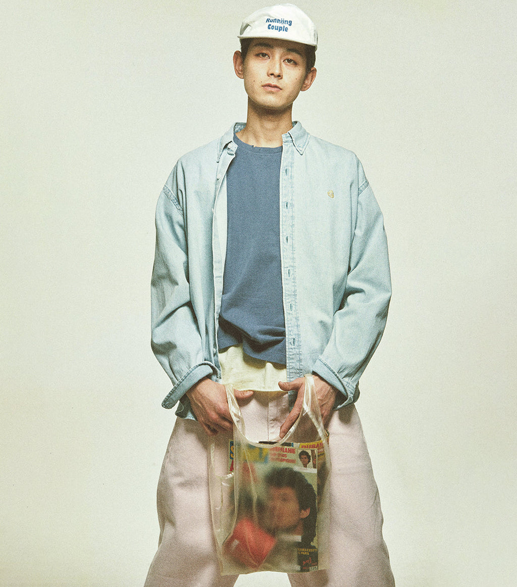 Llege - Destroyed Denim Shirt (Light Blue) product image 6 | TRAB K-Fashion Australia
