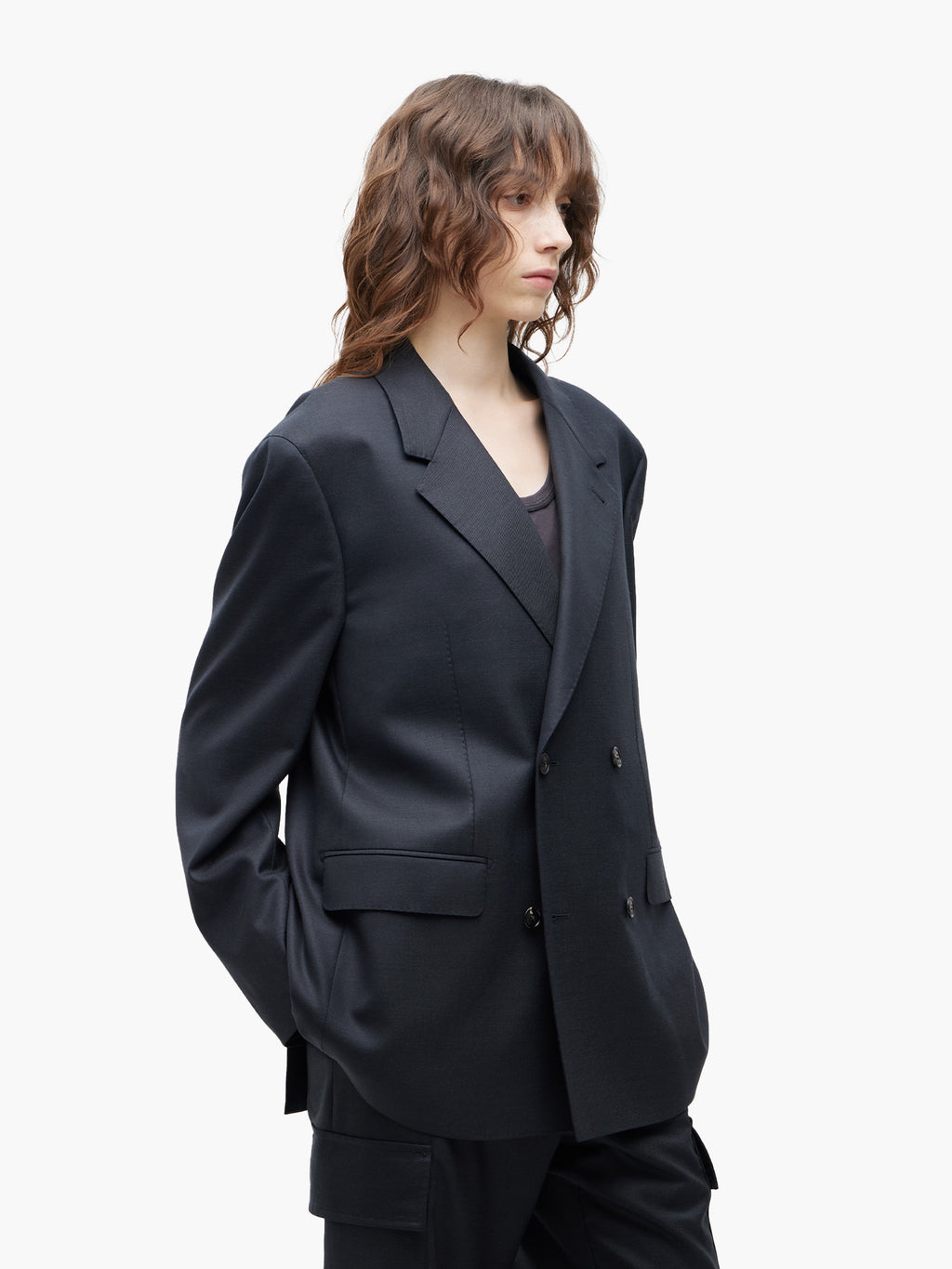 Jiyong Kim - Super Fine Wool Tailored Jacket (Black) product image 4 | TRAB K-Fashion Australia