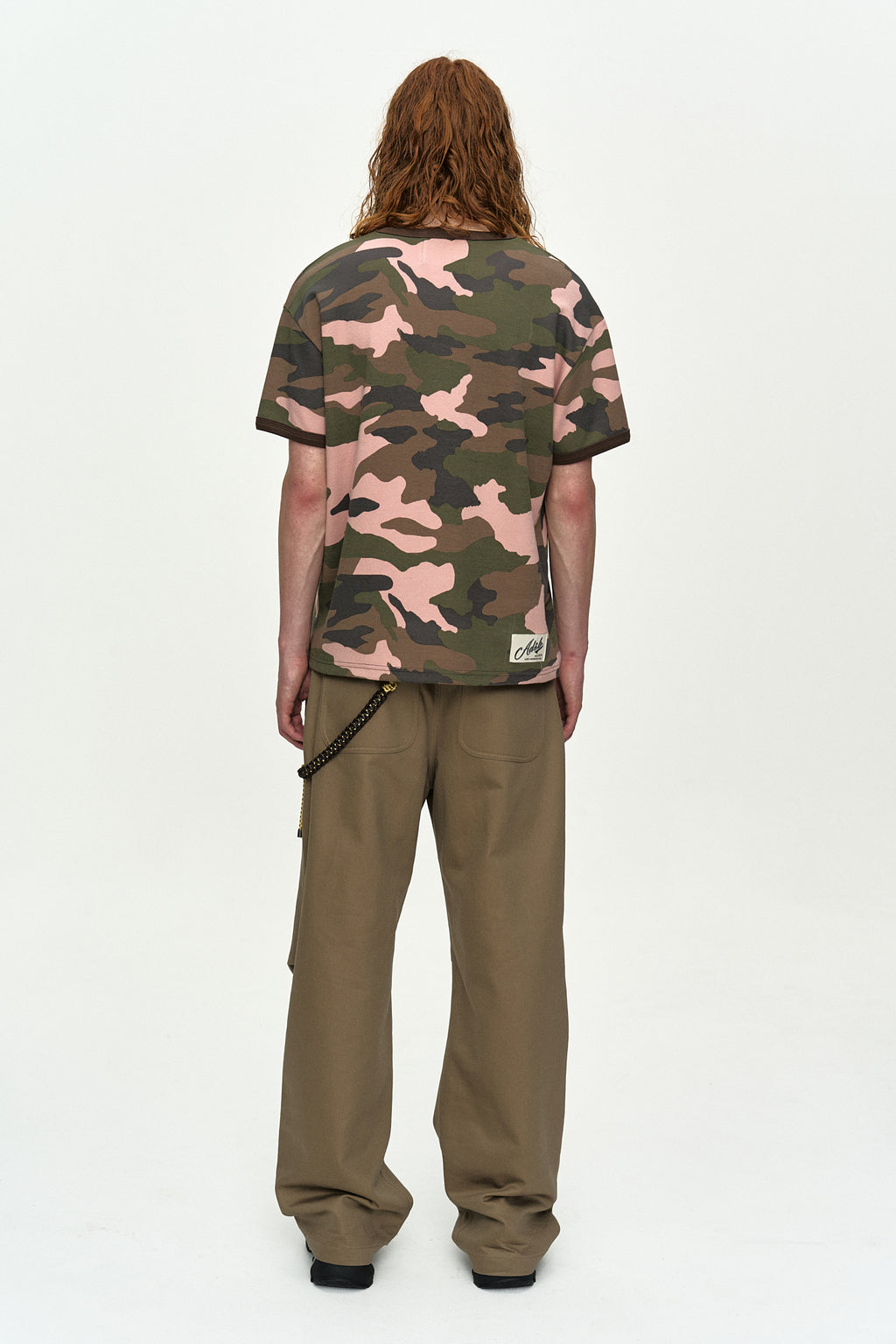 Andersson Bell - (essential) Camouflage Ringer T-Shirt (Pink Camouflage) product image 4 | TRAB K-Fashion Australia