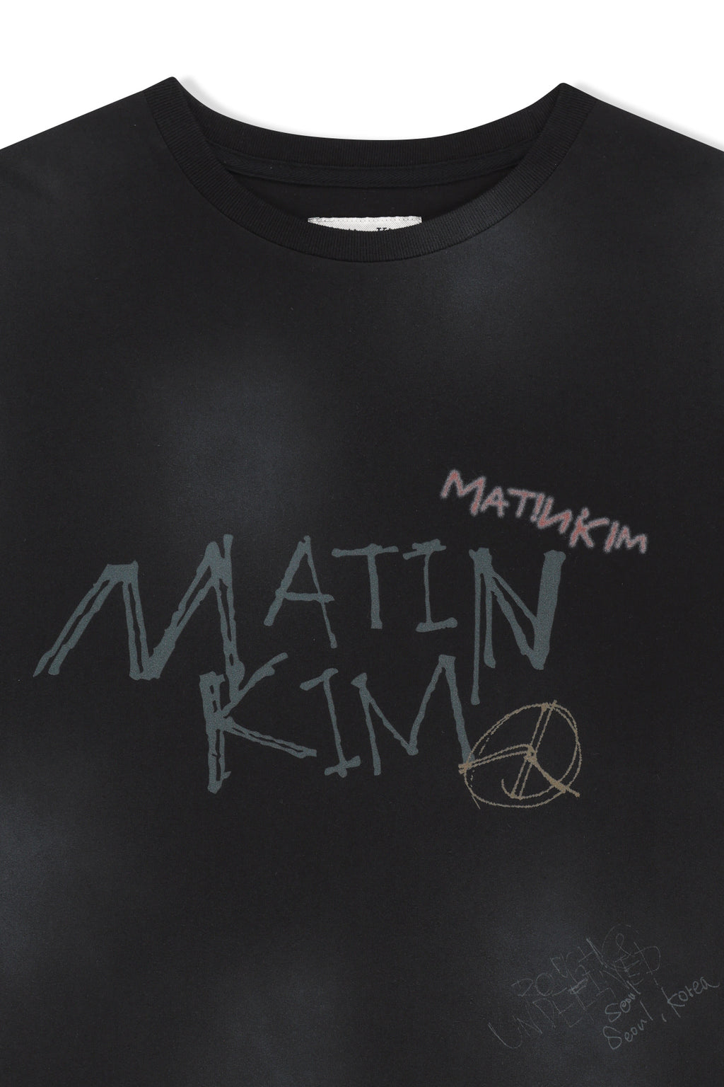 Matin Kim - Vintage Graffiti Logo Top (Black) product image 3 | TRAB K-Fashion Australia