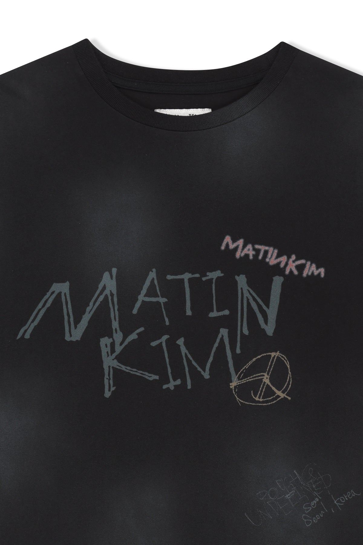 Matin Kim - Vintage Graffiti Logo Top (Black) product image 3 | TRAB K-Fashion Australia