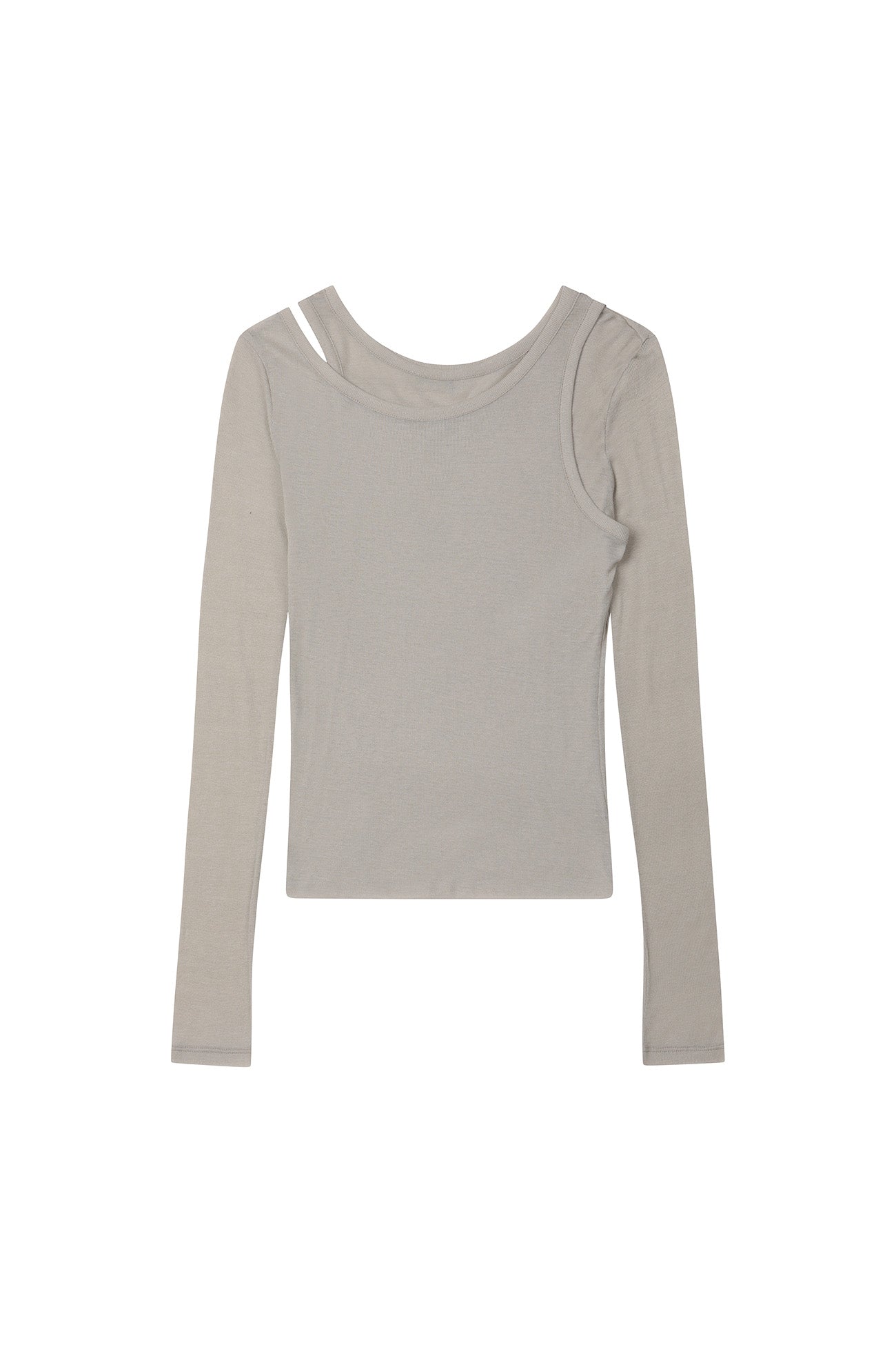 Deinet - Layered Long Sleeve (Grey) product image 7 | TRAB K-Fashion Australia