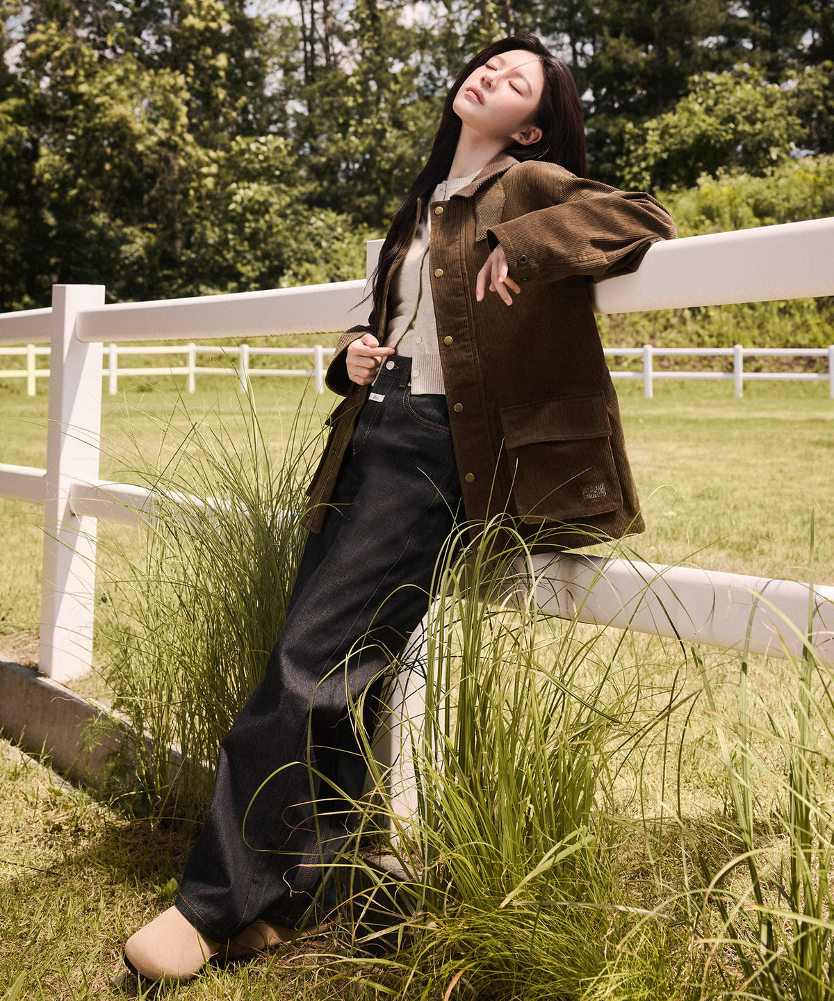 Marithe & Francois Girbaud - Straight Fit Raw Denim Pants (Blue) product image 1 | TRAB K-Fashion Australia