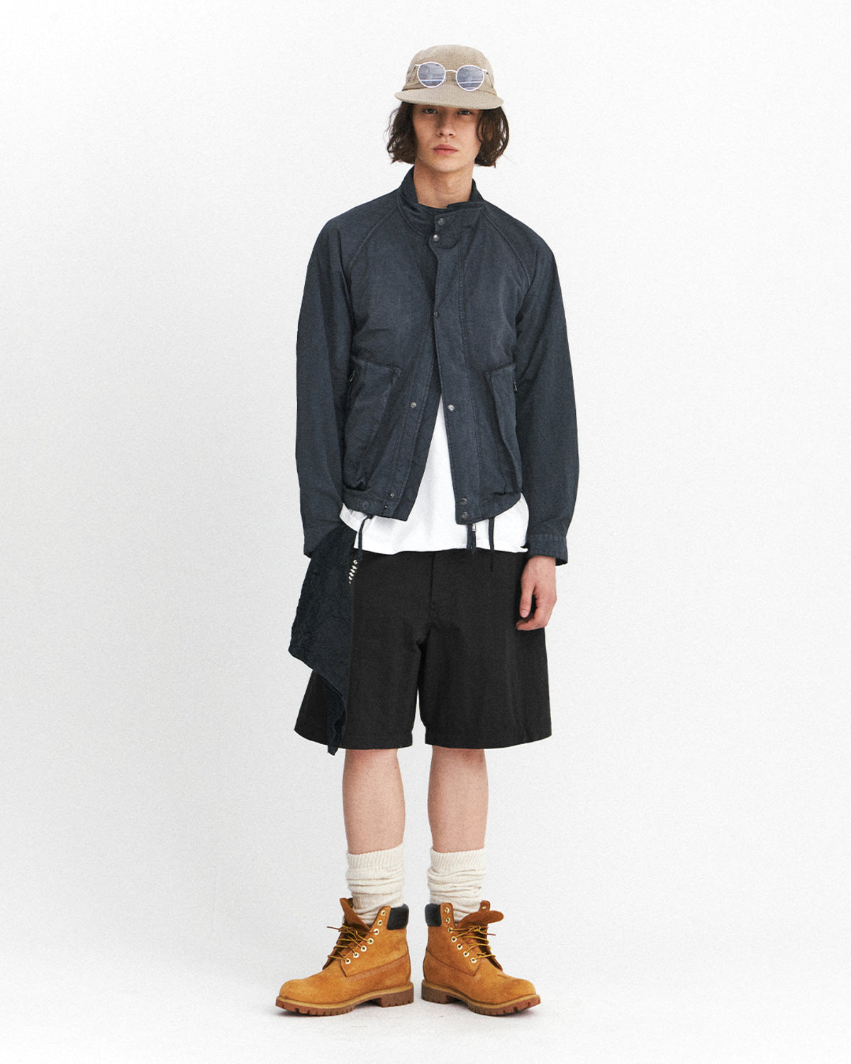 Eastlogue - Cinch Back Curved Shorts (Black) product image 4 | TRAB K-Fashion Australia