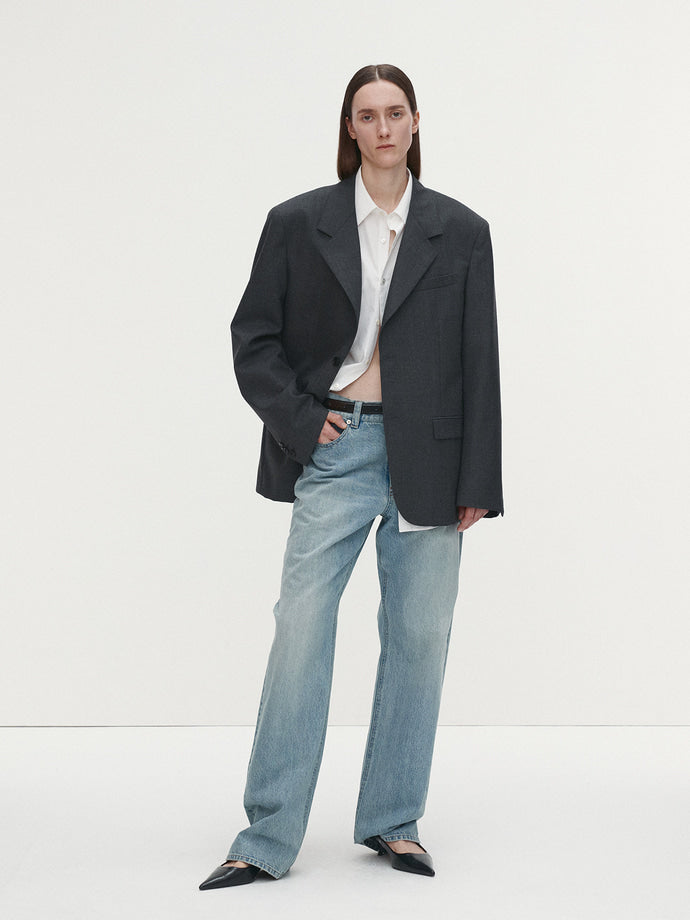 Tonywack - Straight-Leg Denim Jeans (Washed Light Blue) product image 3 | TRAB K-Fashion Australia