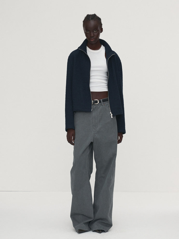 Tonywack - Washed Cotton Wide-Leg Work Pants (Rhino) product image 3 | TRAB K-Fashion Australia