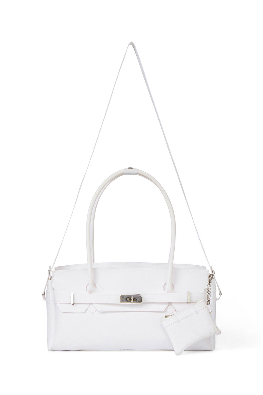 Deinet - [free Card Wallet] Jelly Two-Way Bag (White) product image 5 | TRAB K-Fashion Australia