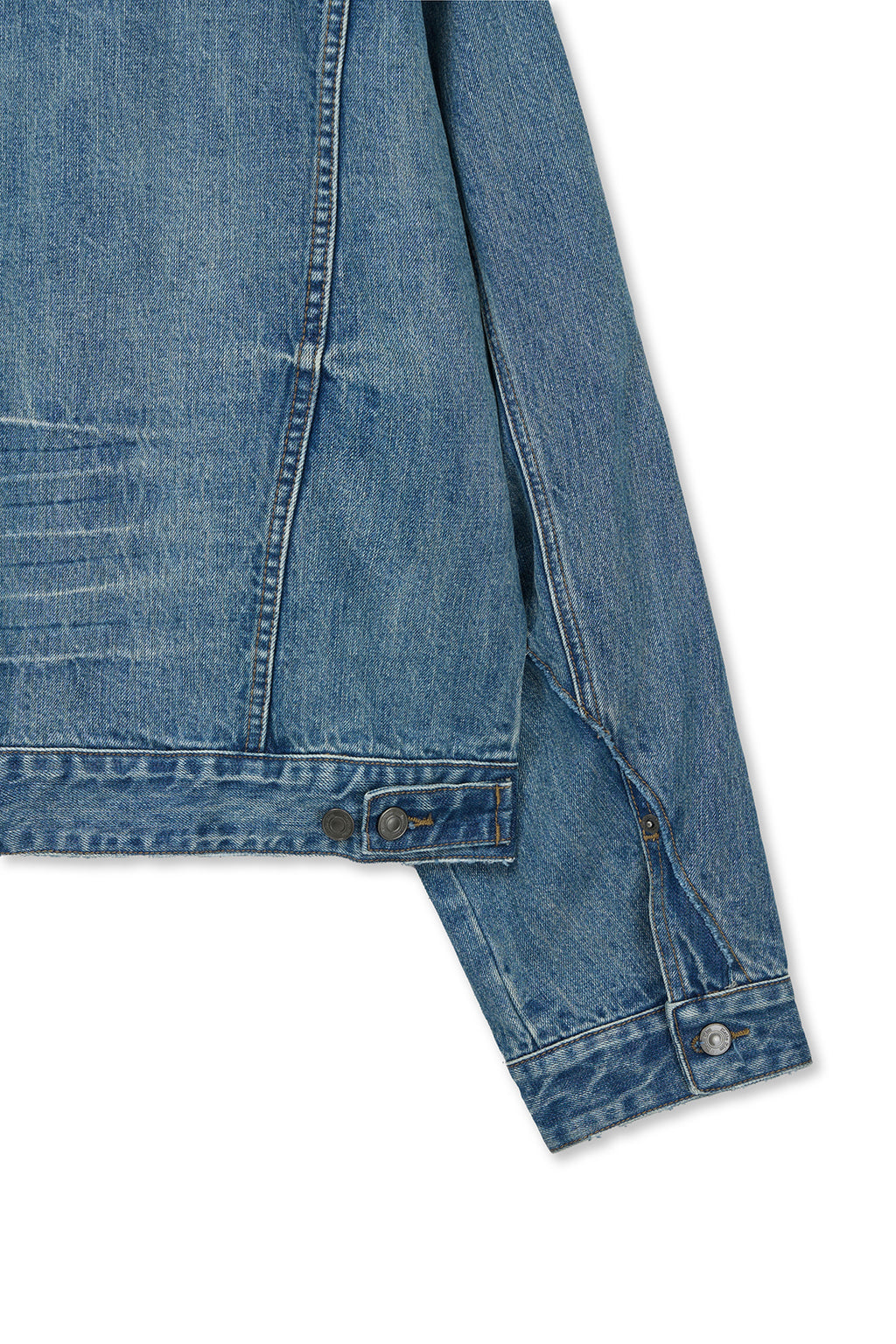 Matin Kim - Vintage Washed Denim Trucker (Blue) product image 5 | TRAB K-Fashion Australia