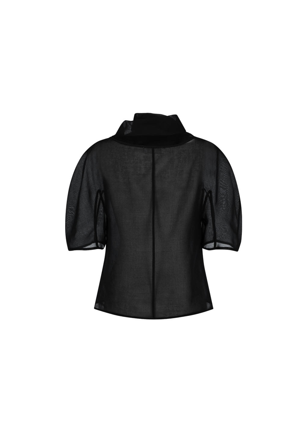 Amomento - Knotted Collar Top (Black) product image 6 | TRAB K-Fashion Australia