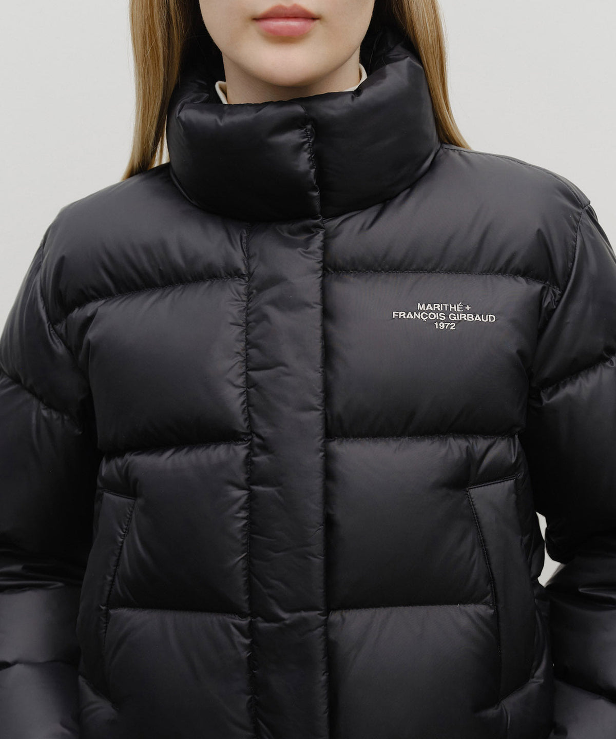 Marithe & Francois Girbaud - Basic Crop Down Jacket (Black) product image 4 | TRAB K-Fashion Australia