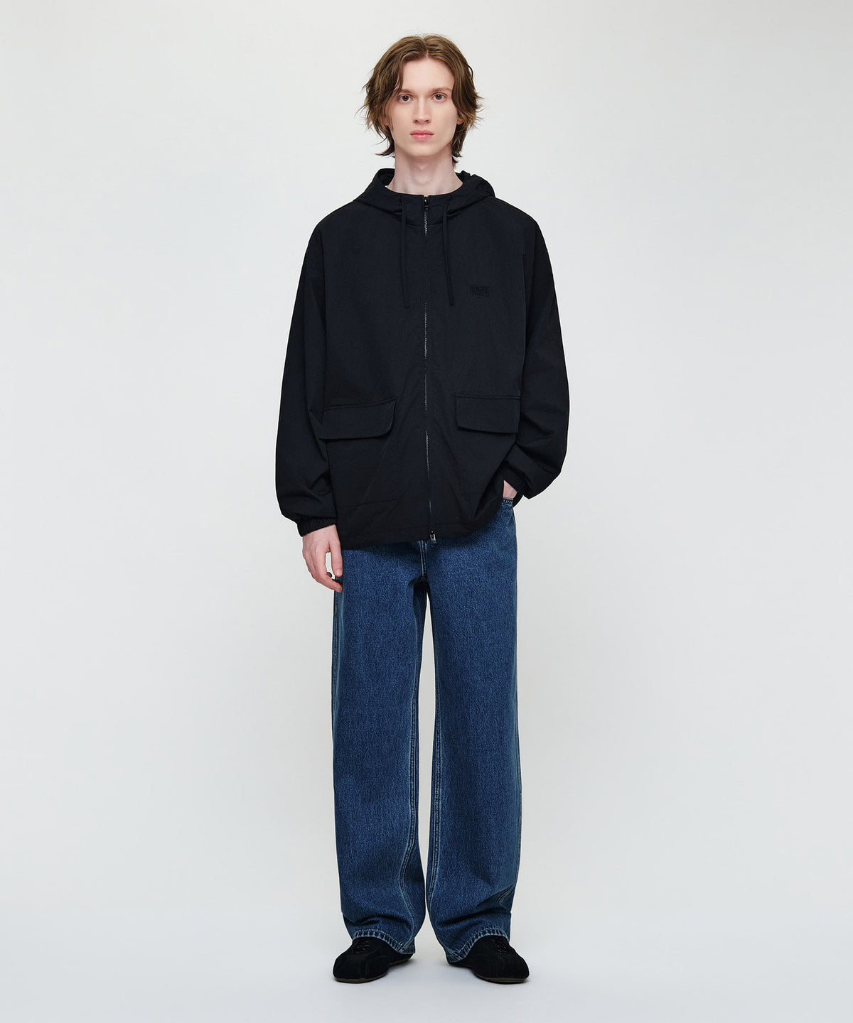 Marithe & Francois Girbaud - Outpocket Hooded Wind Jacket (Black) product image 6 | TRAB K-Fashion Australia