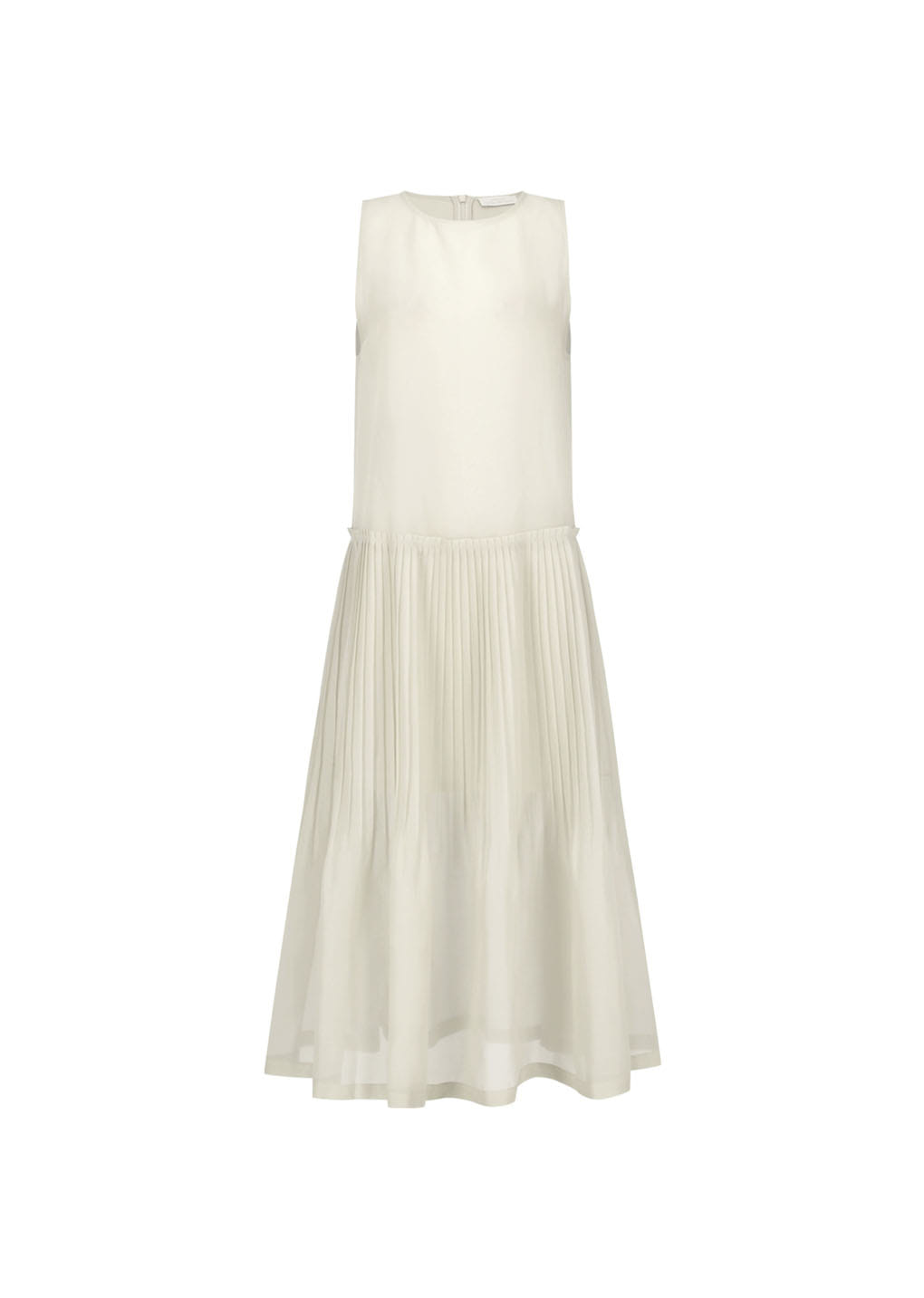 Amomento - Pleated Sleeveless Dress (Beige) product image 4 | TRAB K-Fashion Australia