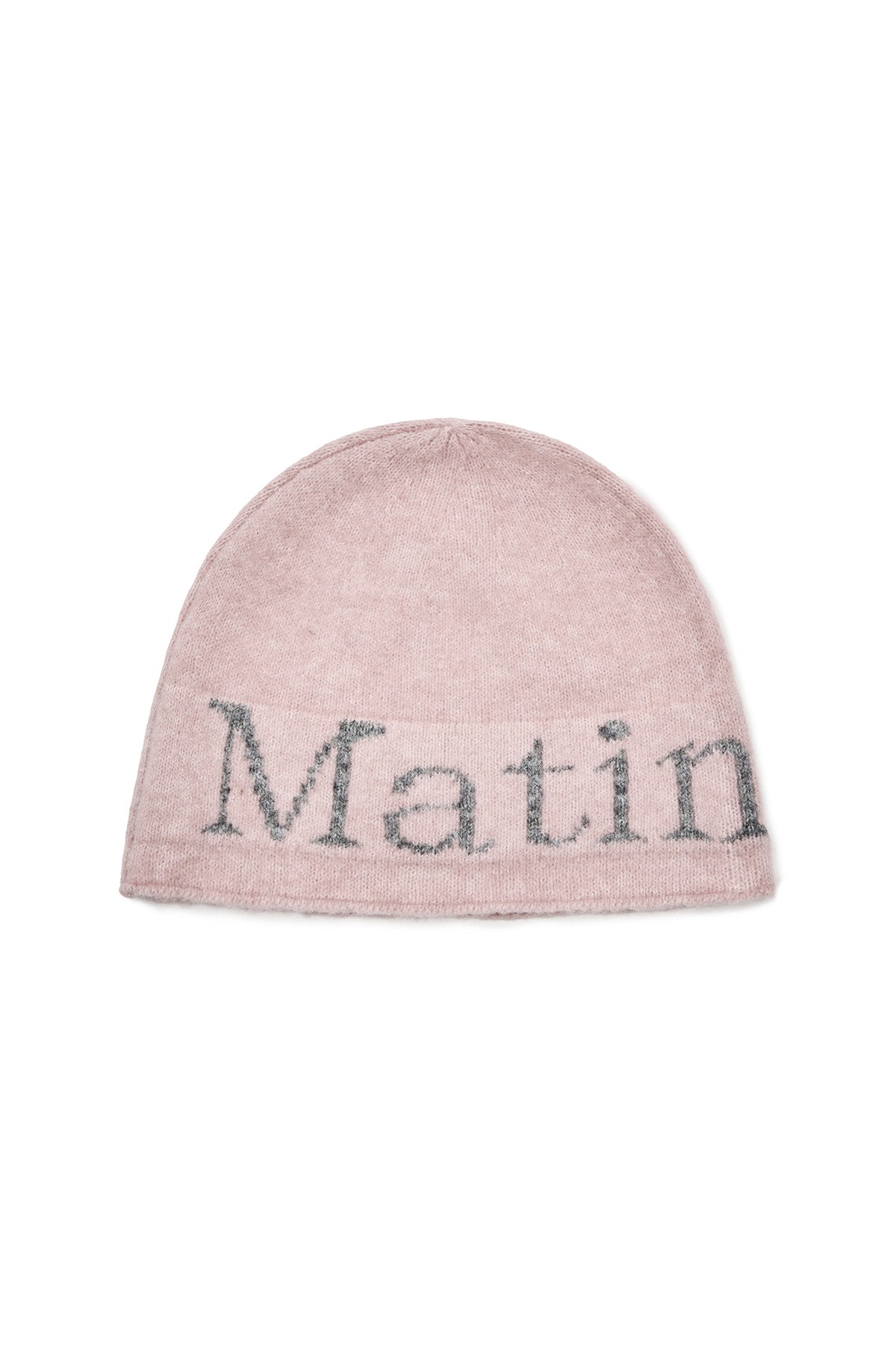 Matin Kim - Matin Logo Boucle Knit Beanie (Pink) product image 1 | TRAB K-Fashion Australia