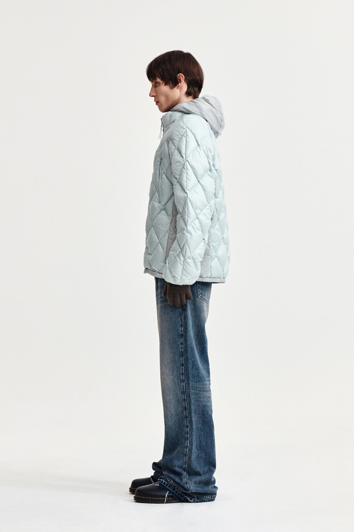 Matin Kim - Quilting Hoody Lightweight Jumper (down Blended) (Mint) product image 11 | TRAB K-Fashion Australia