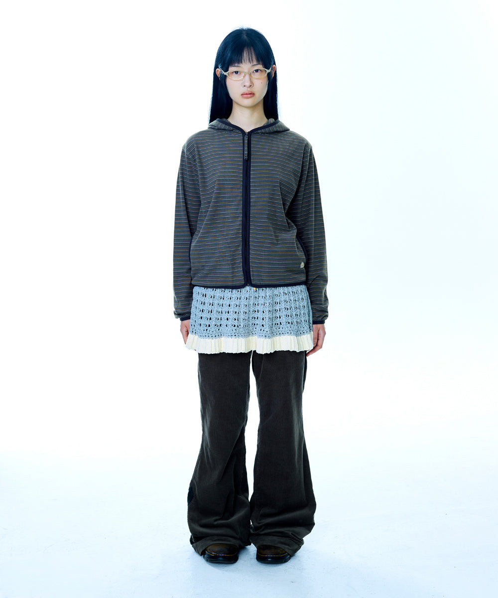 Coyseio - Layered Knit Skirt (Melange Grey) product image 9 | TRAB K-Fashion Australia
