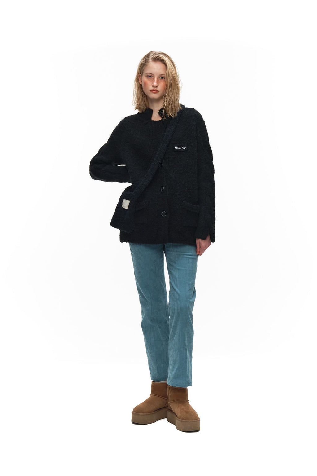 Matin Kim - Corduroy Boots Cut Trouser (Sky) product image 9 | TRAB K-Fashion Australia