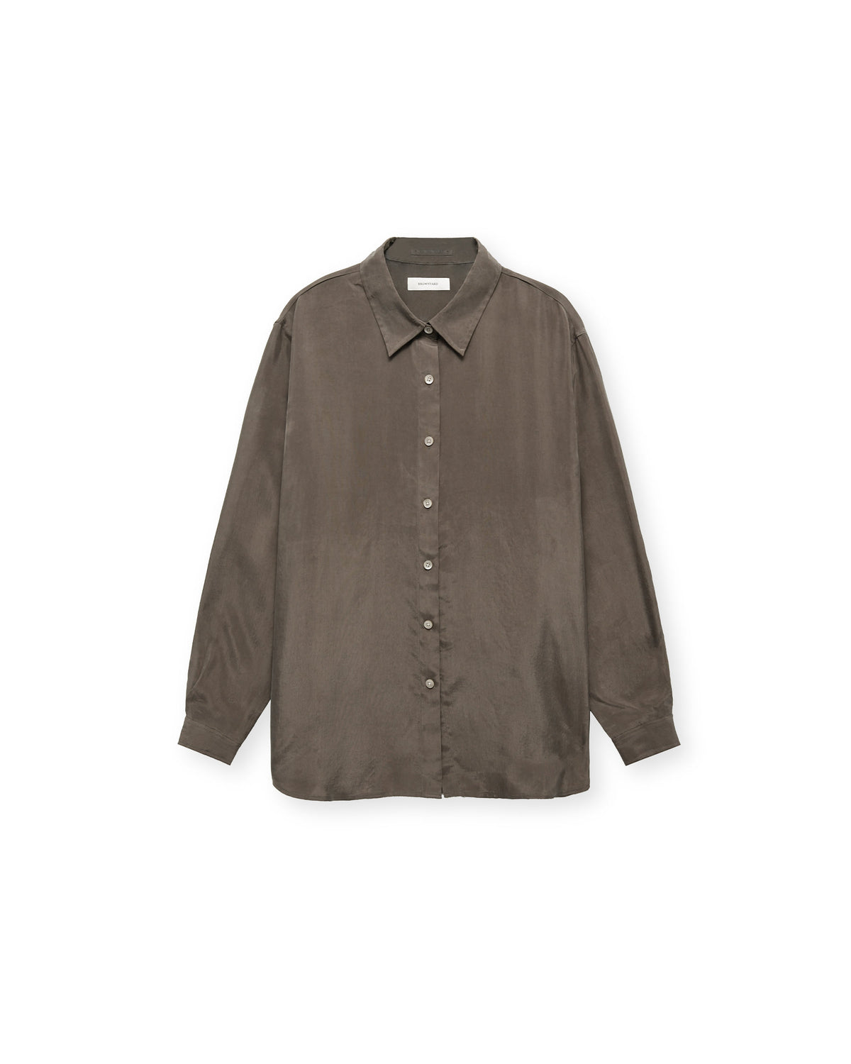 Brownyard - Cupro Shirt (Dark Brown) product image 4 | TRAB K-Fashion Australia