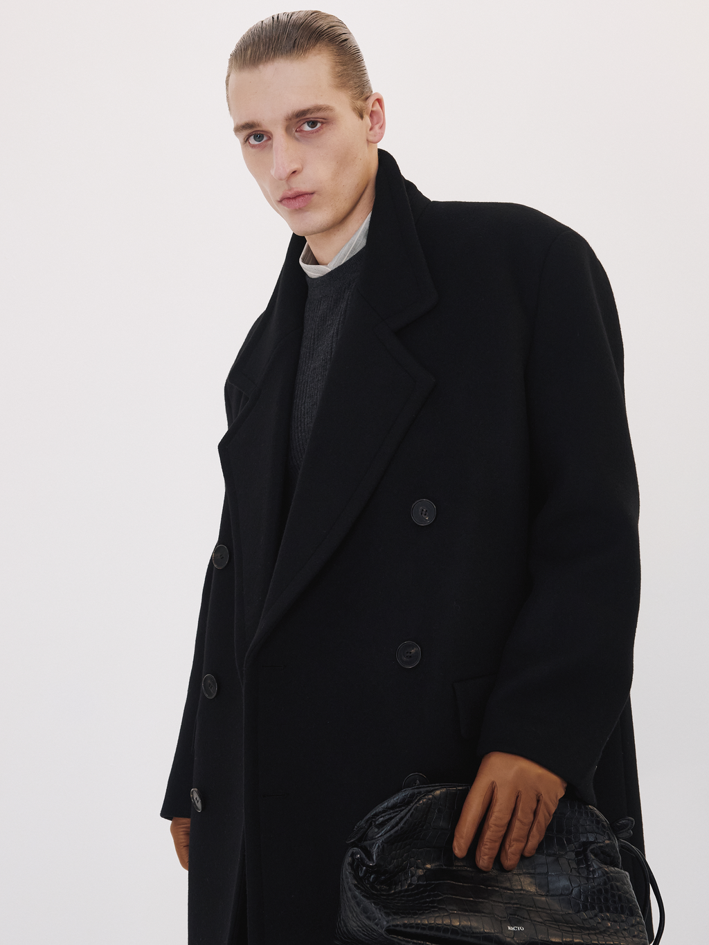 Recto - Double Breasted Half Coat (Black) product image 2 | TRAB K-Fashion Australia