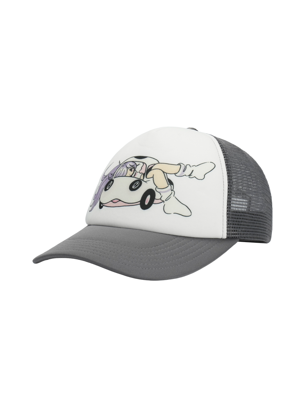 San San Gear - San San X Yuminha Mesh Cap (Grey) product image 2 | TRAB K-Fashion Australia