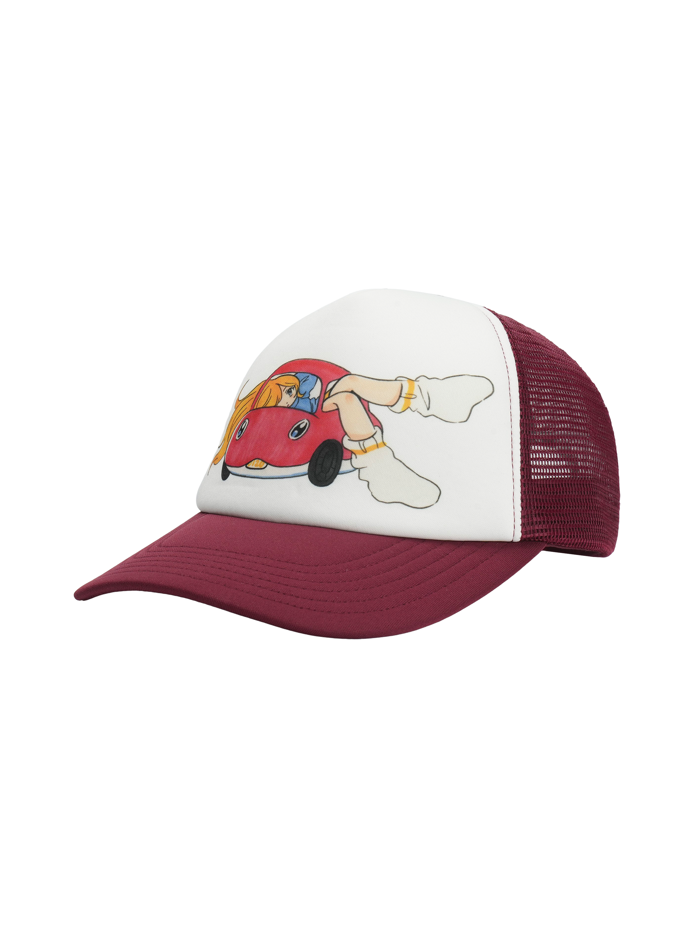 San San Gear - San San X Yuminha Mesh Cap (Wine) product image 2 | TRAB K-Fashion Australia
