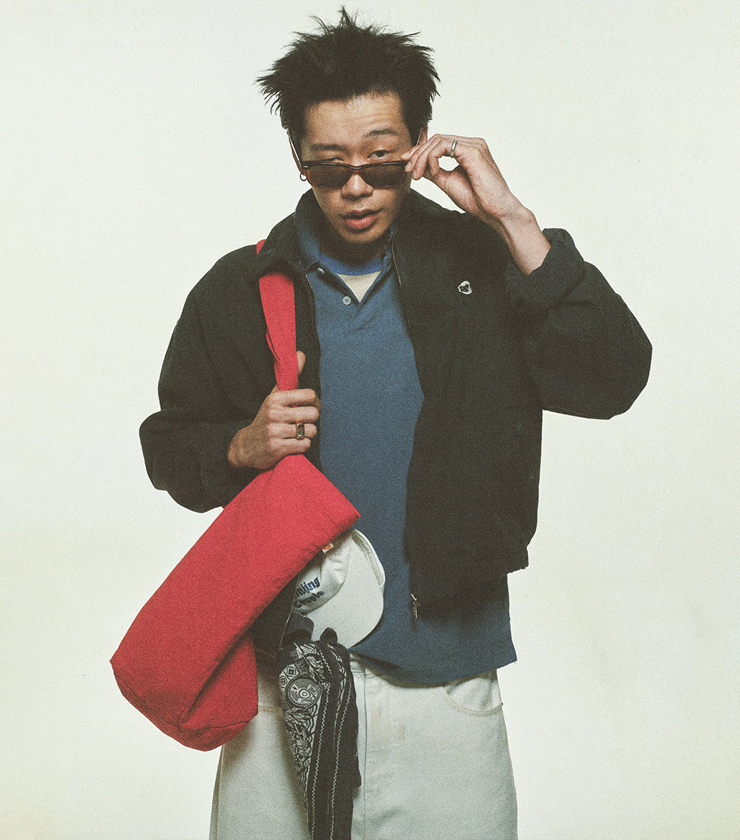 Llege - Destroyed Denim Harrington (Navy) product image 6 | TRAB K-Fashion Australia