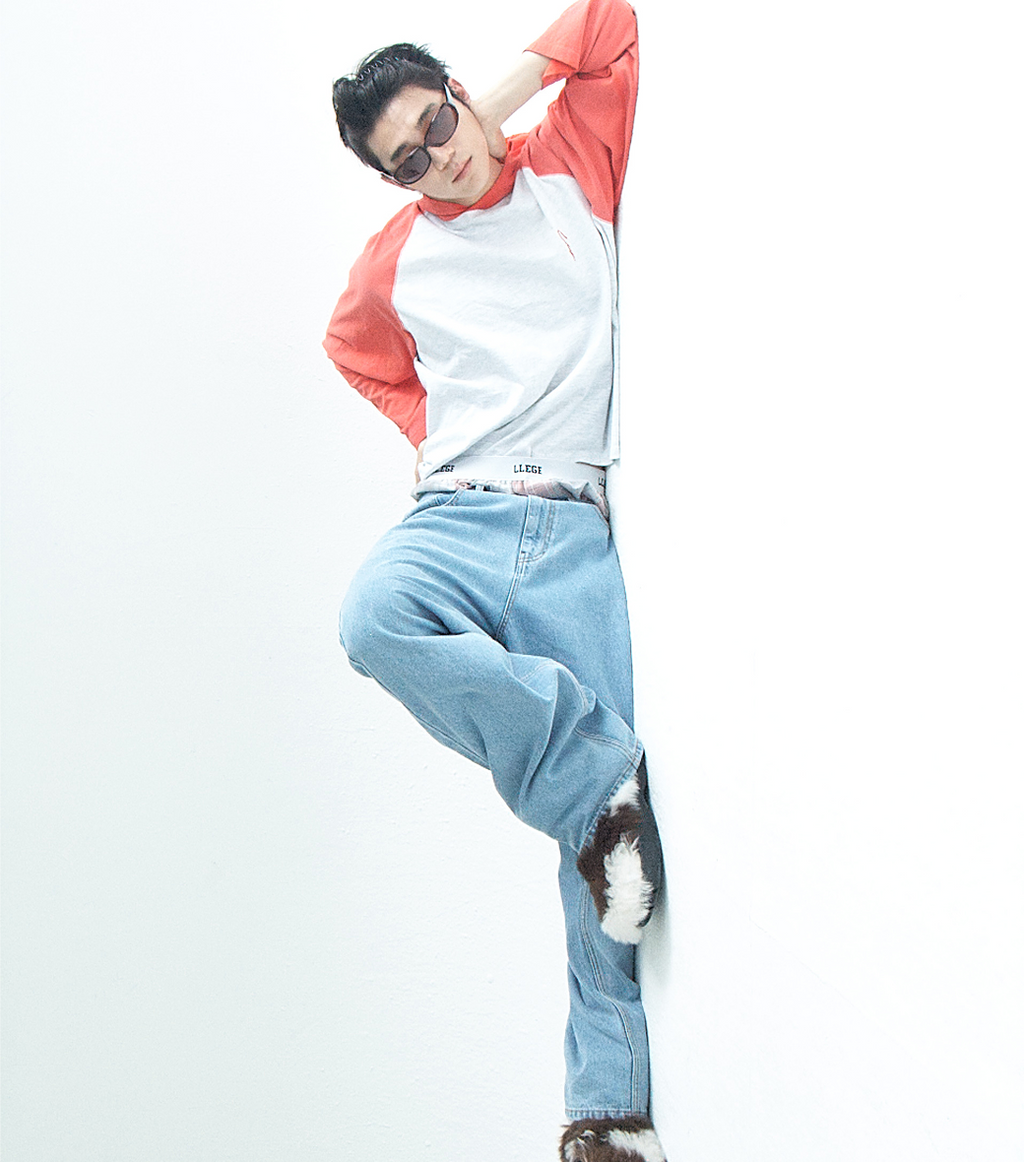 Llege - Raglan Hoody Top (Red) product image 6 | TRAB K-Fashion Australia