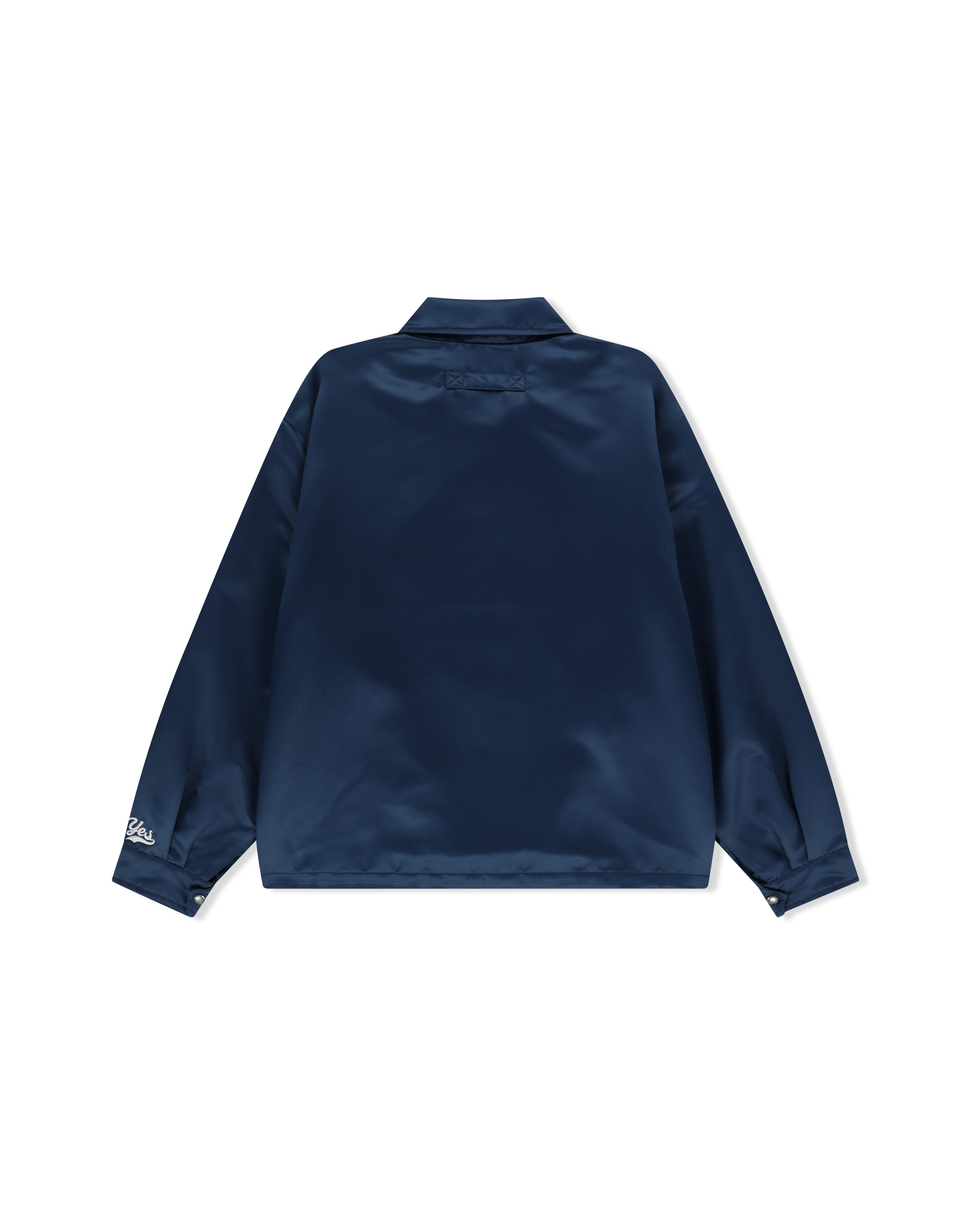 yeseyesee - Chain Stitch Logo Coach Jacket (Navy) product image 2 | TRAB K-Fashion Australia