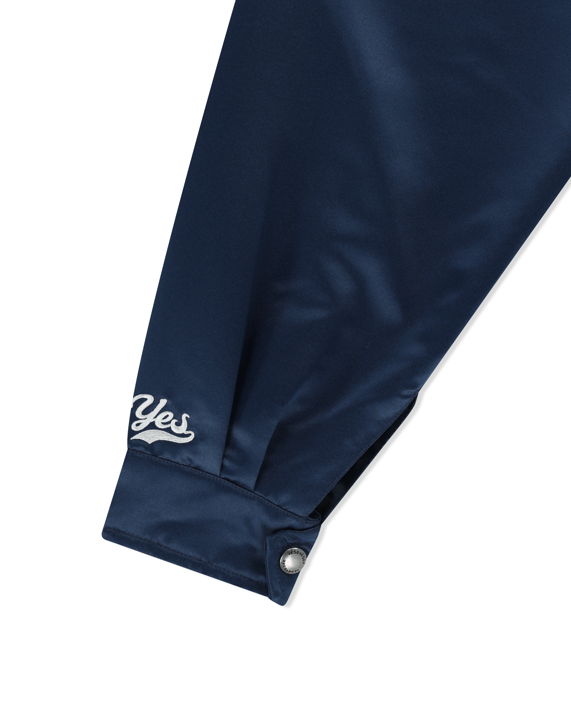 yeseyesee - Chain Stitch Logo Coach Jacket (Navy) product image 4 | TRAB K-Fashion Australia
