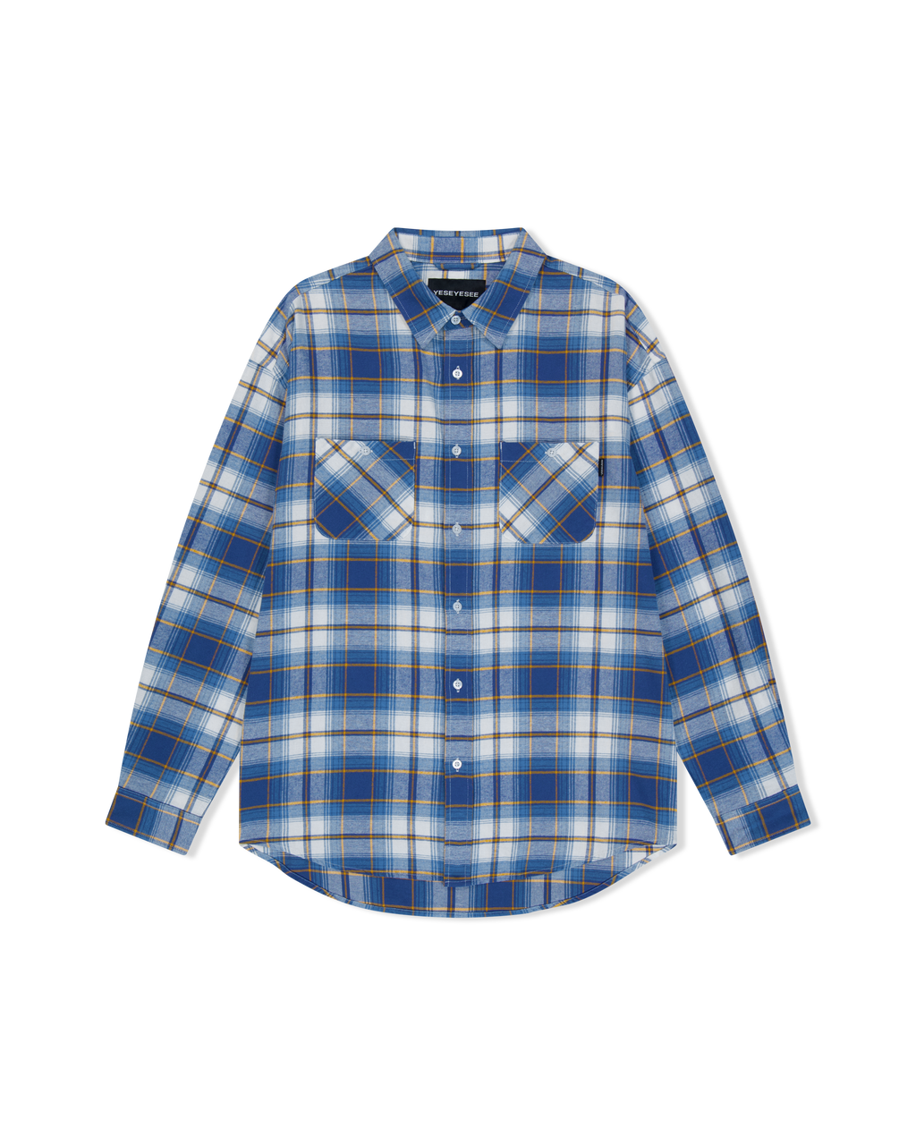 yeseyesee - Flannel Check Shirt (Blue) product image 1 | TRAB K-Fashion Australia