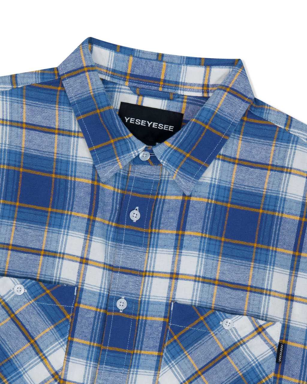 yeseyesee - Flannel Check Shirt (Blue) product image 3 | TRAB K-Fashion Australia