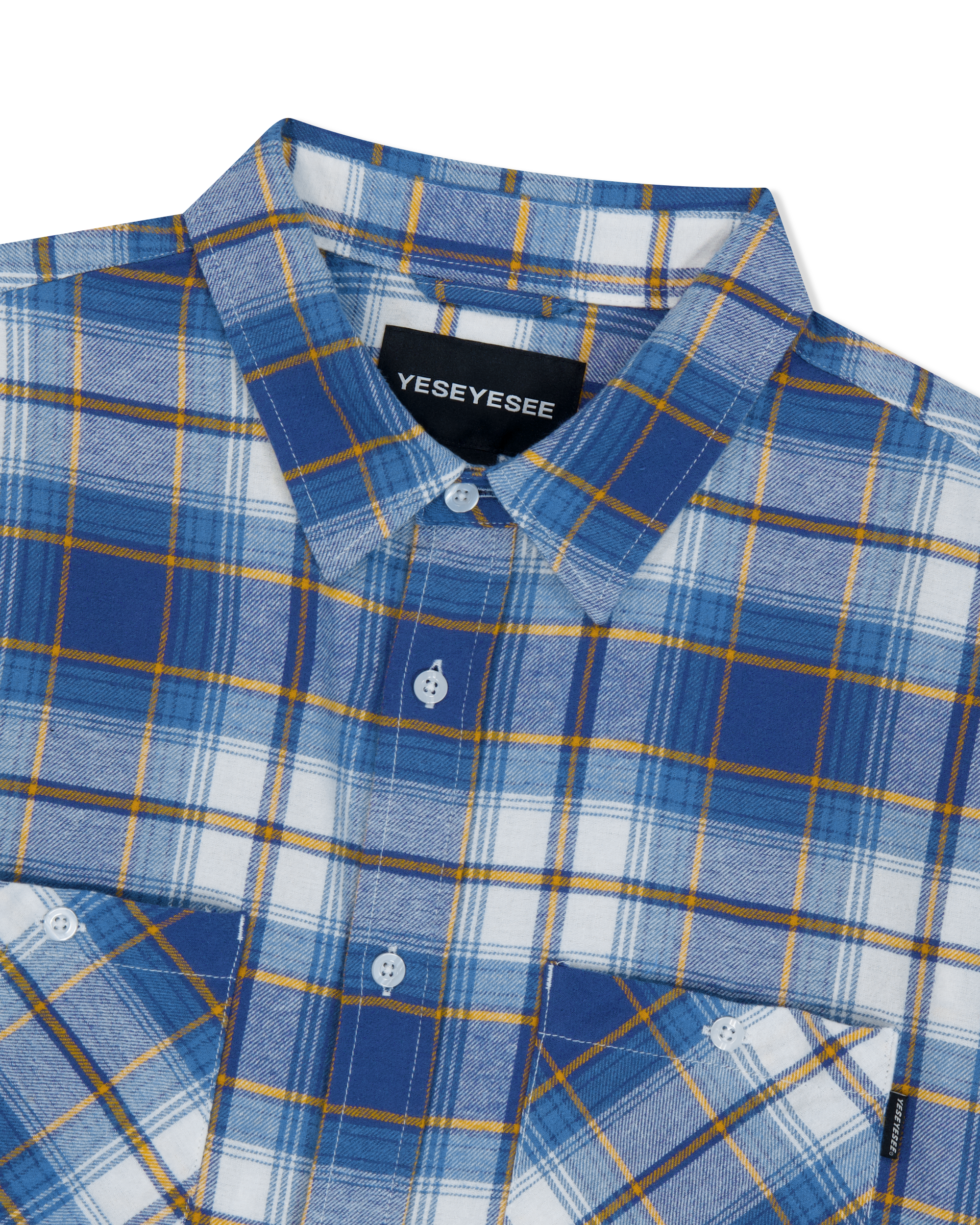 yeseyesee - Flannel Check Shirt (Blue) product image 3 | TRAB K-Fashion Australia
